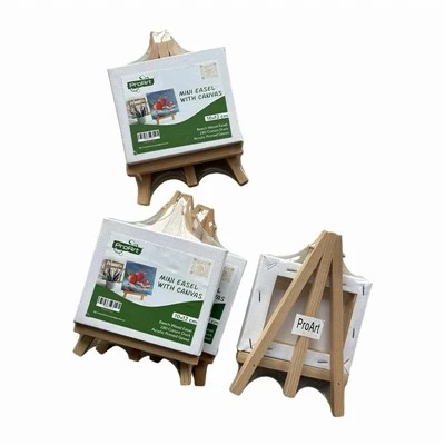 Conjunto de moldura e cavalete para pintura
